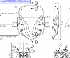 Yamaha XT1200T Hoher Windschild Super Ténéré 2BS-F83J0-00-00