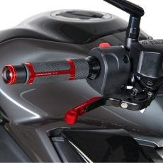 Barracuda XSR 900 Aluminium Hebel-Endstücke-Rot (Paar)