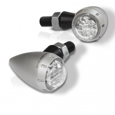 Barracuda Motorrad LED Blinker S-LED B-LUX silber (Paar)