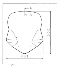 Yamaha Tracer 900 ab 2018 WINDSCHILD, HOCH B5C-F83J0-00-00