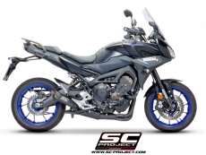 YAMAHA TRACER 900 (2017 - 2019) - GT Komplette Auspuffanlage 3-1 SC Project, Edelstahl, mit S1 Schalldämpfer, mattschwarz lackiert