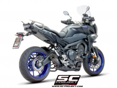 YAMAHA TRACER 900 (2017 - 2019) - GT Komplette Auspuffanlage 3-1 SC Project, Edelstahl, mit S1 Schalldämpfer, mattschwarz lackiert