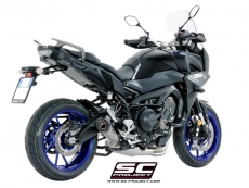 YAMAHA TRACER 900 (2017 - 2019) - GT Komplettes Auspuffsystem 3-1 mit S1 Schalldämpfer SC Project, Titan, mit Carbon-Endkappe