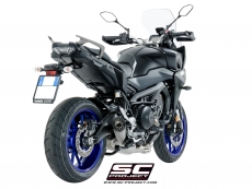 YAMAHA TRACER 900 (2017 - 2019) - GT Komplettes Auspuffsystem 3-1 mit S1 Schalldämpfer SC Project, Titan, mit Carbon-Endkappe