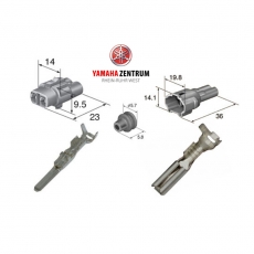 Stecker für den Nebenverbraucheranschluss bei Yamaha Tracer 700