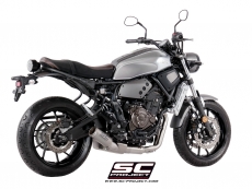YAMAHA XSR 700 (2016 - 2020) Komplette Auspuffanlage 2-1, mit CR-T Schalldämpfer, Titan