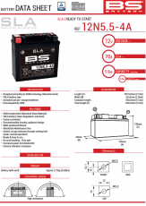 YZF-R125 Batterie 90798-312N5-54 / 12N5.5-4A