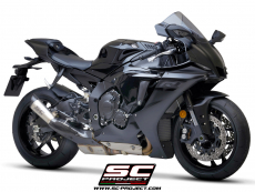 YAMAHA YZF R1 (2020 - 2021) - R1M S1 Auspuff, Titan, mit Carbon-Endkappe