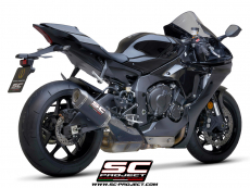 AMAHA YZF R1 (2020 - 2021) - R1M SC1-M Auspuff, Titan, mit Carbon-Endkappe