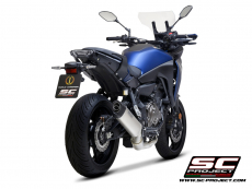 YAMAHA TRACER 700 (2020) - TRACER 7 (2021) - GT - EURO 5 Komplette 2-1-Edelstahl-Auspuffanlage, mit SC1-S-Titan-Schalldämpfer