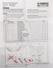 Yamaha YZF-R6 Rahmenschützer / Ersatzpads / Sturzpads BN6-F11D0-V0-00 Silver