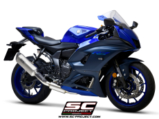 YAMAHA YZF R7 (2021 - 2023) SC1-S Titan-Schalldämpfer, mit Komplette 2-1-Edelstahl-Auspuffanlage - EURO 5