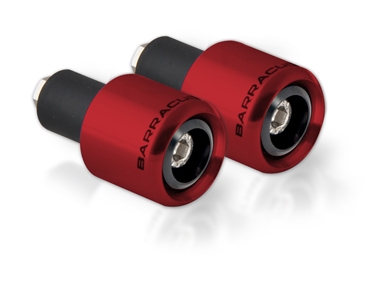 Barracuda Motorrad LENKERGEWICHTE Rot ( Paar )