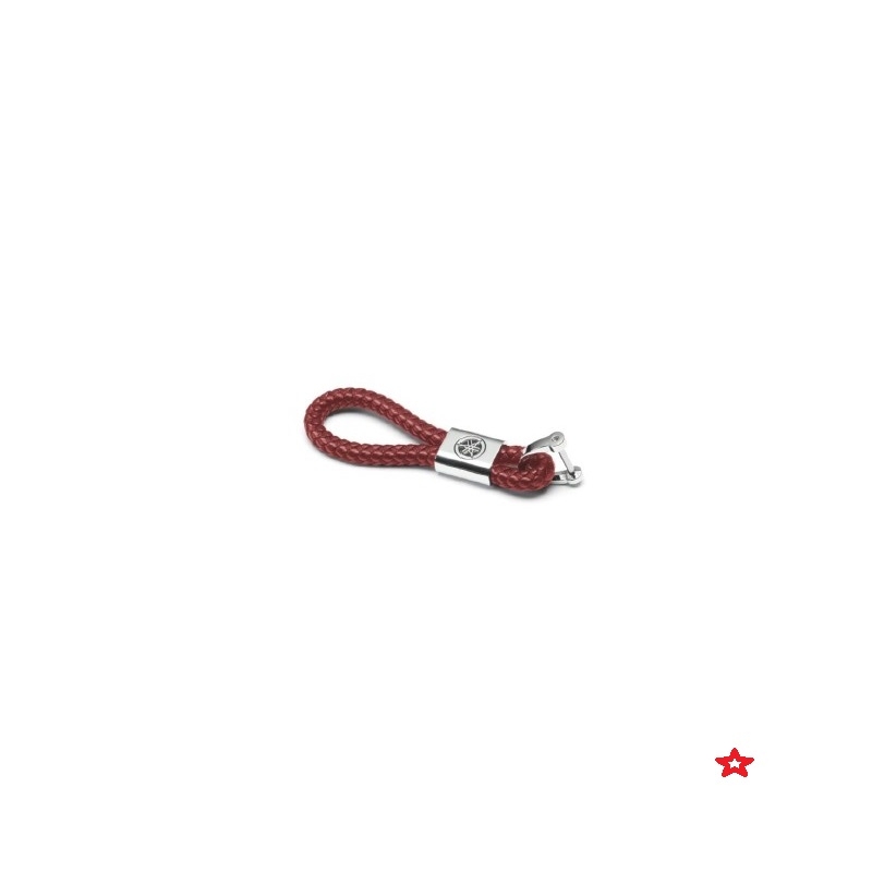 KEYRING REVS LEATHER RED