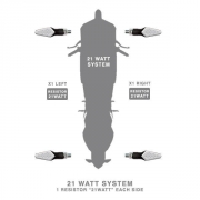 Barracuda Motorrad Blinker Widerstand 21 Watt