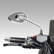 Barracuda Motorrad Spiegel STONE Schwarz (Paar)