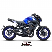 YAMAHA MT-09 (2017 - 2020) Komplette Auspuffanlage SC Project 3-1, Edelstahl, mit S1 Schalldämpfer, mattschwarz lackiert