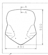 Yamaha Tracer 900 ab 2018 WINDSCHILD, HOCH B5C-F83J0-00-00