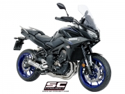 YAMAHA TRACER 900 (2017 - 2019) - GT Komplettes Auspuffsystem 3-1 mit S1 Schalldämpfer SC Project, Titan, mit Carbon-Endkappe