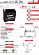 Yamaha MT-125 Batterie 90798-312N5-54 / 12N5.5-4A