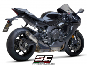 YAMAHA YZF R1 (2020 - 2021) - R1M S1 Auspuff, Titan, mit Carbon-Endkappe