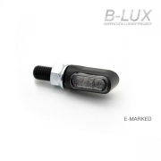 Barracuda Motorrad LED Blinker M-LED B-LUX Schwarz (Paar)