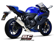 YAMAHA YZF R7 (2021 - 2023) SC1-S Titan-Schalldämpfer, mit Komplette 2-1-Edelstahl-Auspuffanlage - EURO 5