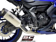 YAMAHA YZF R7 (2021 - 2023) SC1-S Titan-Schalldämpfer, mit Komplette 2-1-Edelstahl-Auspuffanlage - EURO 5